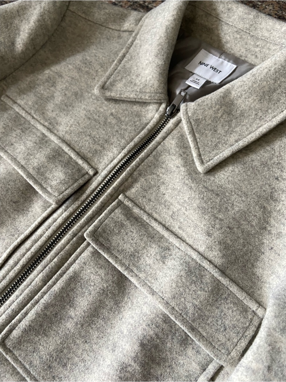 Oatmeal overshirt jacket